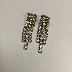 Vintage 80’s Rhinestone Earrings
